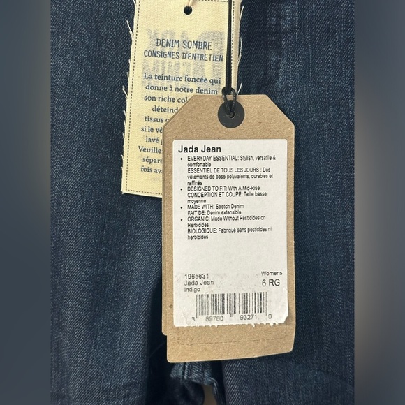 prAna Jada Mid-Rise Regular Indigo Blue Stretch Women's Jeans Size 6 32" Inseam - Picture 9 of 16